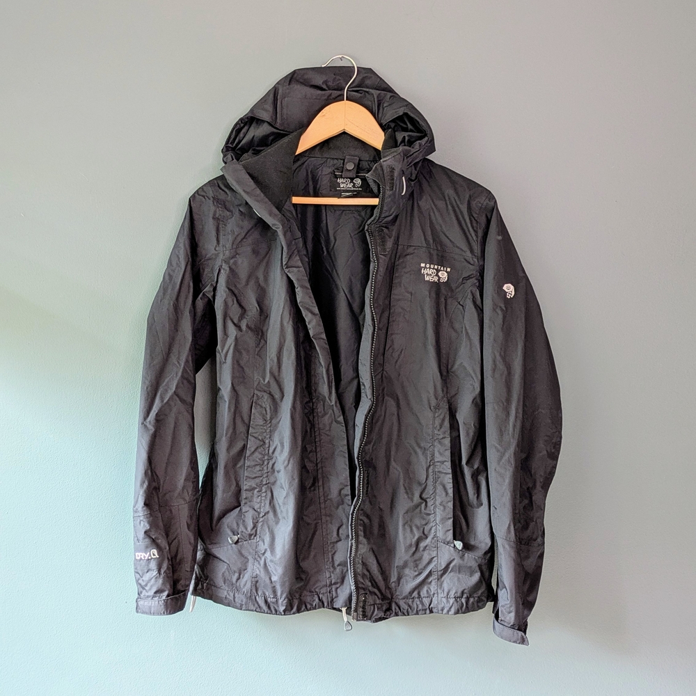Mountain Hardwear S Womens Rain Jacket Black Waterproof
